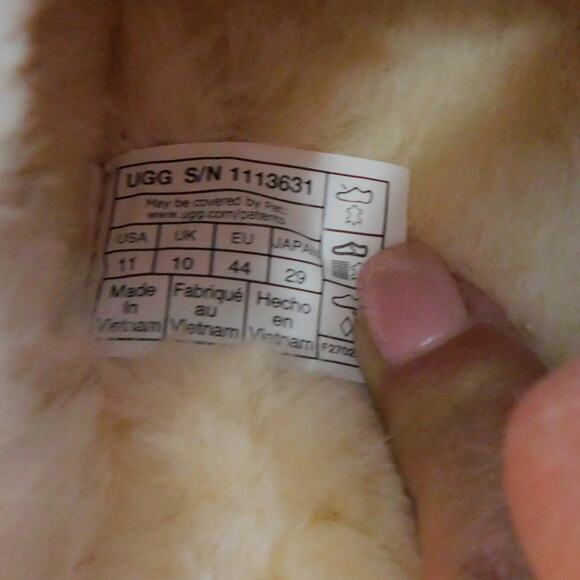 Ugg Neuman Chestnut Slippers Leather with Sheepskin Lining Mens Size 11 New - Picture 9 of 9